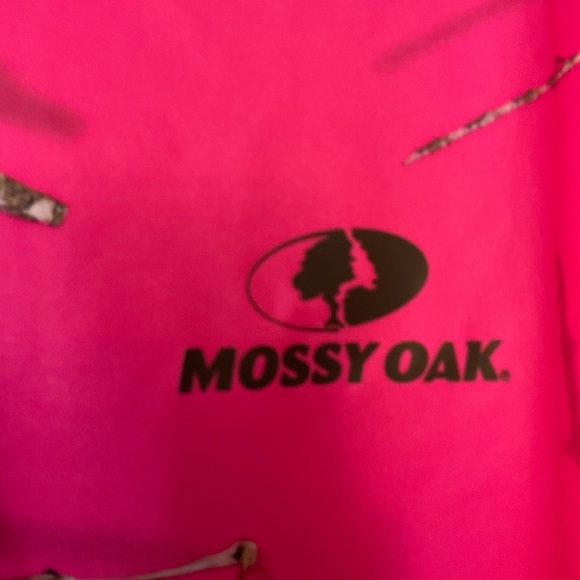 Mossy Oak Realtree Women's 1/4-Zip Performance Long Sleeve Tee Pink Camo Size XL - Picture 4 of 9